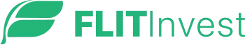 Green FLIT Invest full logo with transparent background.