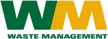Waste Management logo - a green W and a yellow M next to each other. Understand in green capital letters it reads "Waste Management"